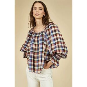 Hunter Bell Millie Top Autumn Bloom Plaid Large